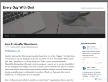 Tablet Screenshot of everydaywithgod.com